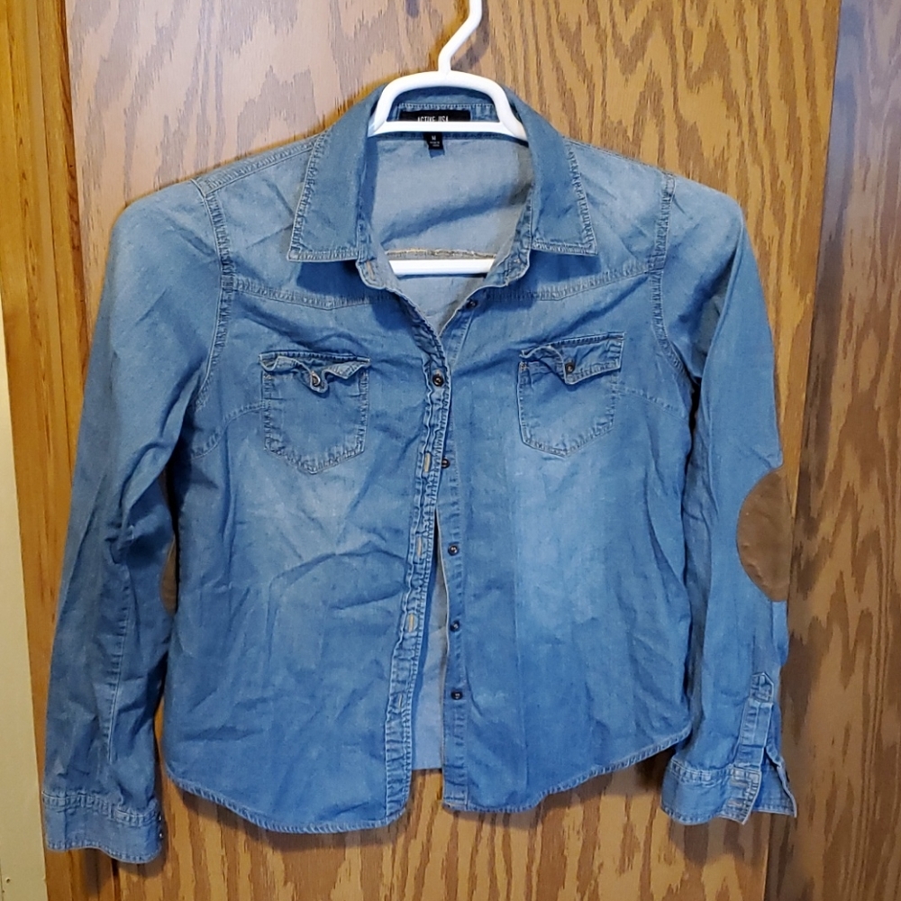 Denim button up shirt